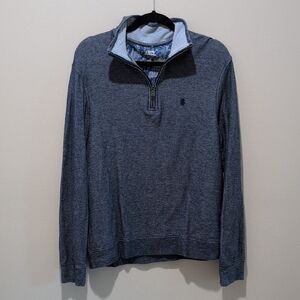 Izod Saltwater Men's Blue Quarter-Zip Pullover